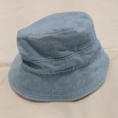 デニム風ライトブルーバケットハット
