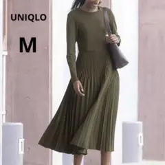 UNIQLO コンビネーションワンピース ダークグリーン M