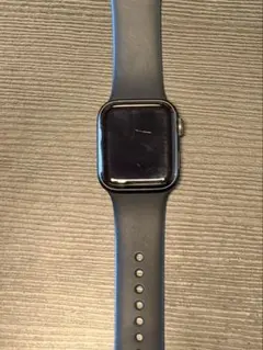 Apple Watch SE 本体 ブラック バンド付き ※画面キズあり