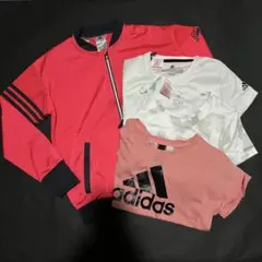 adidas4点　パーカー1枚 & Tシャツ 3枚 まとめ売り