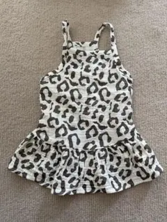 犬服　ペット服　ヒョウ柄フリルタンクトップ 小型犬用