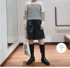 URBAN RESEARCH フェイクレザー ハーフパンツ 黒 アーバンリサーチのサムネイル