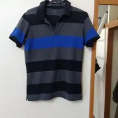 UNIQLO ユニクロ ポロシャツ ボーダー柄 Mサイズ
