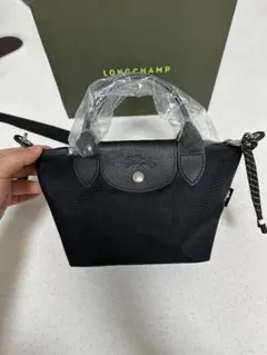 LONGCHAMP新品高級ハンドバッグ黒XSサイズ未使用