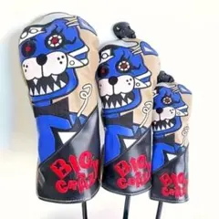 ヘッドカバー　　ドライバー　big crazy ビッグ　クレイジー　犬　ゴルフ