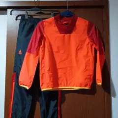 adidas ピステ上下 オレンジと赤　130㌢