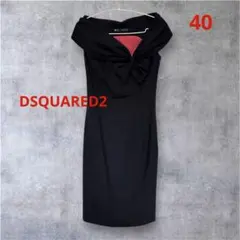 DSQUARED2】タイトドレスワンピースボルドーS上品美シルエット - メルカリ