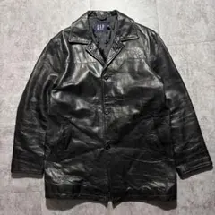 90's old gap 野村訓市着用 レザー カーコート Sサイズ 黒 - メルカリ