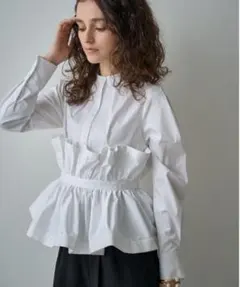 新品【maison special】キルティングペプラムトップ - メルカリ