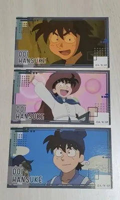 忍たま乱太郎 メモリーカットステッカー　土井半助　ロングステッカー3枚セット