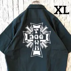 【新品】タグ付 BLUCO×DOGTOWNスタンダードワークシャツ XL 黒のサムネイル