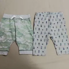 ユニクロ 西松屋 レギンスパンツ ズボン 80cm 2点 まとめ売り