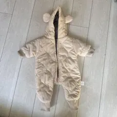 ベージュ フード付きアウター 66サイズ