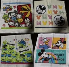 第一生命ディズニーハンドタオル ミッキー4枚セット新品