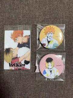 ハイキュー缶バッチペイントスーツ　ゴミ捨て場の決戦ウエハース　日向翔陽　孤爪研磨