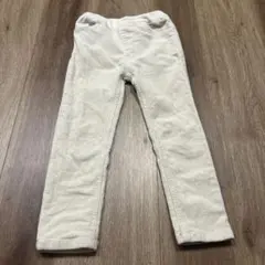 プティマイン　コーデュロイスキニーパンツ　アイボリー　110