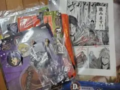 進撃の巨人 グッズ 13点セット くじ 複製原画 缶バッジ クリアファイル