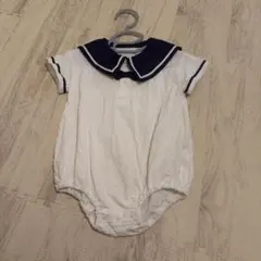 セーラー襟ロンパース 80cm
