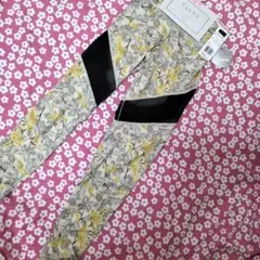 ⑧GUNZE　Tuchéヨガレギンス　10分丈レギンス　メッシュ切り替えサイズM