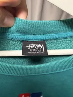 Stussy クルーネック スウェット Lサイズ ターコイズのサムネイル