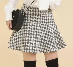 TITTY&CO. ティティアンドコー ラメ入り千鳥ジャガード スカパン