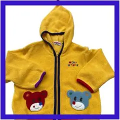 美品　MIKIHOUSE ミキハウス フリース パーカー　上着　フード付