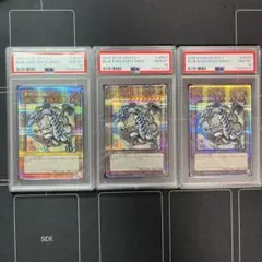 ブルーアイズホワイトドラゴン 浮世絵 青眼の白龍　PSA10 3枚セット