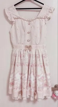 Emily Temple cute ツインラビットジャンパースカート ワンピース Emily Temple cute ツインラビットジャンパースカート ワンピース