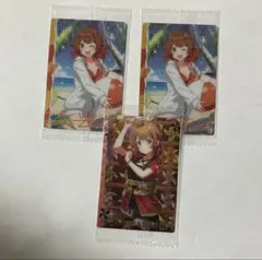 花海佑芽 3枚セット 学園アイドルマスター ウエハース
