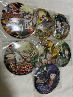 僕のヒーローアカデミア　缶バッジ　ナムコ　爆豪勝己　緑谷出久々　耳郎響香