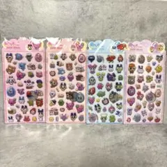 たまごっち ぷっくりシール ぷくぷくシール 立体シール 4点セット