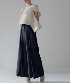 パンツ saison widePT/warm maison de dolce 絶対穿いていくと決めてたパンツに相性抜群だったベスト | Shiori's