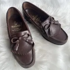 ✨新品・未使用品✨REGAL  ローファー 23.5 ダークブラウン 最終価格 REGAL リーガル ローファー ブラウン 23.5cm 本革 靴