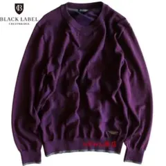 【BLACK LABEL CRESTBRIDGE】美品　ニット　M相当　紫★