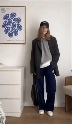 adidas Old style パンツ XXL ネイビー