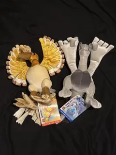 【タグ付き】ポケモン 金銀25周年 ホウオウ ルギア ぬいぐるみ　クリアファイル タグ付き】ポケモン 金銀25周年 ホウオウ ルギア ぬいぐるみ クリア