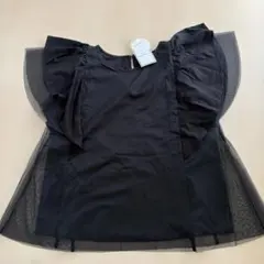 新品ROPÉ PICNIC ブラック フリル袖 UVTシャツ