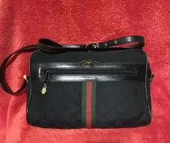 オールドグッチのシェリーラインGG柄ショルダーバッグ (鑑定済み)