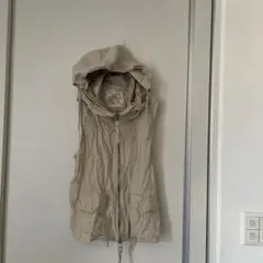 00s goa military vest jacket フード付きベスト - メルカリ