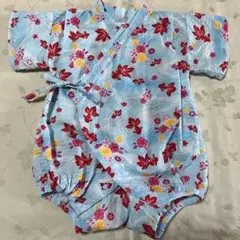 金魚柄甚平 水色　80cm