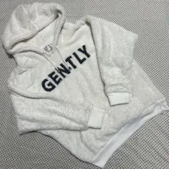 ホワイト フリース パーカー M