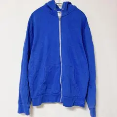 OLD NAVY ジップアップパーカー ブルー L 長袖 オールドネイビー 古着のサムネイル