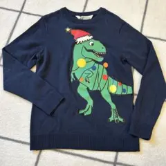 クリスマス 恐竜 130cm H＆M ニット セーター