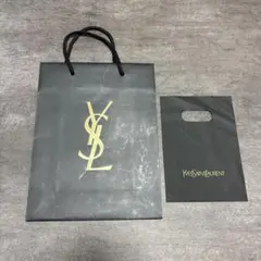 イヴ・サンローラン 紙袋（ショッパー） & ミニビニール袋 2点セット