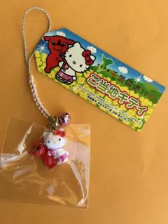 希少 レア ご当地キティー ストラップ 根付け 信州限定 りんご うさぎ 