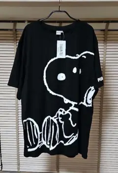 PEANUTS スヌーピー Tシャツ ブラック ビッグシルエット 5Lのサムネイル