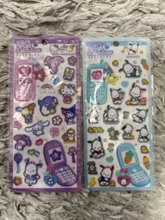 【新品正規品】平成はっぴーフォン サンリオ 3枚セット シール