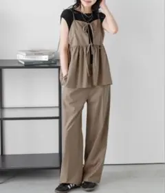 La-gemme 前後2WAYビスチェ×パンツセットアップ