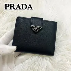 希少 PRADA☆鑑定済☆サフィアーノ 黒バイカラー プラダ財布 - メルカリ
