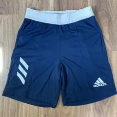 アディダス ハーフパンツ ネイビー 紺 140cm キッズ